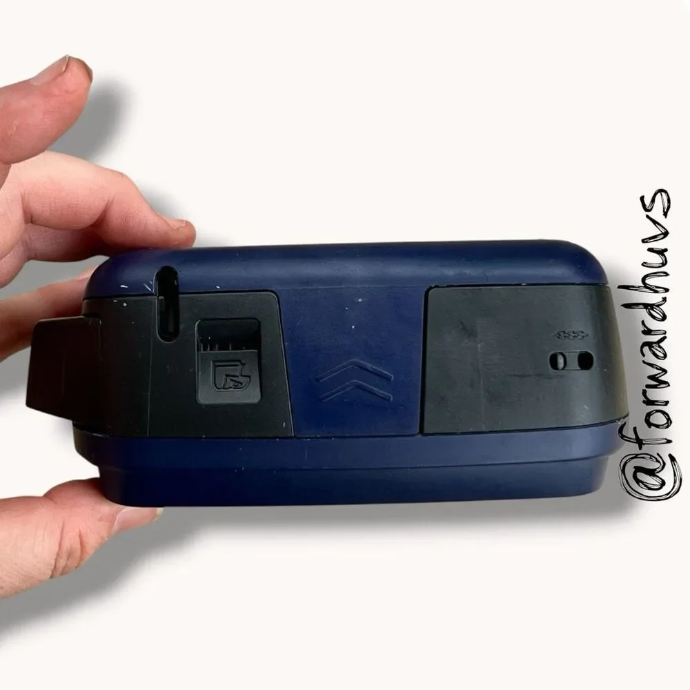 Brother P-touch PT-45 Label Maker Blue Handheld M Tape Label Printer Tested